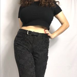 Thrifted Rose pattern Pants